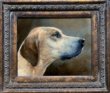 Fine Vintage Oil on Panel of a Foxhound SOLD
