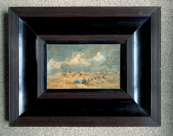 Fine Vintage French Impressionist Beach Scene  SOLD