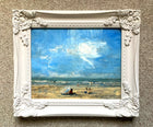 Vintage Oil on Panel of an extensive Beach Scene SOLD