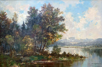 Stunning large mid C20th Oil on Canvas - Lakeland Landscape by Otto Carl Schuster SOLD