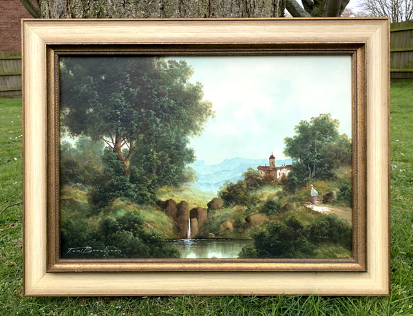 Toni Bordignon (1921-) - Excellent Vintage Oil on Canvas - Tuscan Landscape SOLD