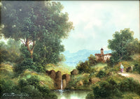 Toni Bordignon (1921-) - Excellent Vintage Oil on Canvas - Tuscan Landscape SOLD
