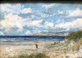 Exquisite Vintage Scottish School Oil on Board - Figures on a Beach  SOLD