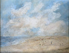 Vintage Oil on Board "Beach Cricket" SOLD