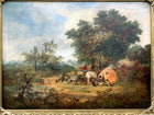 Beautiful C19th English School Victorian Oil on Canvas - A Woodland Gypsy Camp SOLD
