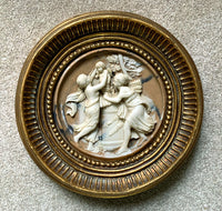 Exquisite Vintage Classical Marble/Parian Ware Relief Plaque SOLD