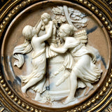 Exquisite Vintage Classical Marble/Parian Ware Relief Plaque SOLD