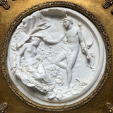 Beautiful Vintage Classical Marble/Parian Ware Relief Plaque of a Classical Scene SOLD