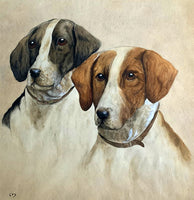 Early C20th Watercolour Portrait of a pair of Terriers - George Vernon Stokes