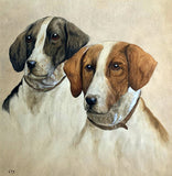 Early C20th Watercolour Portrait of a pair of Terriers - George Vernon Stokes