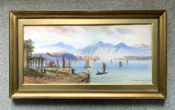 Fine C19th Victorian Italian Lakeland Scene Watercolour - William H Earp SOLD