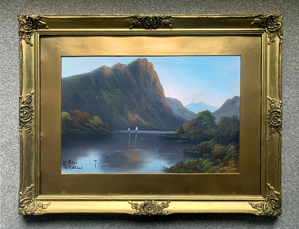 Fine C19th Victorian Oil on Board - Loch Ness by W Collins SOLD