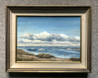 Fine Vintage English School Oil on Canvas Beach Scene - "September" SOLD