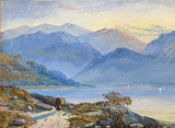 L.Lewis - C19th Victorian Watercolour of a Highland Loch 1895 SOLD