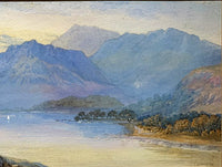 L.Lewis - C19th Victorian Watercolour of a Highland Loch 1895 SOLD