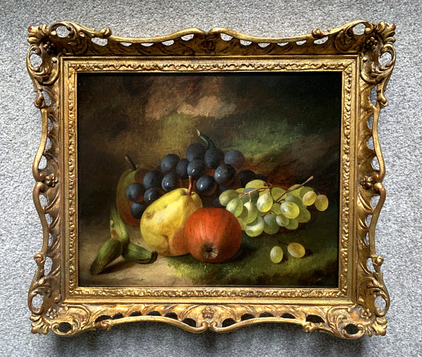 Fabulous C19th Victorian Oil on Canvas - Charles Stuart (1838-1907) Still Life of Fruit 1895 SOLD