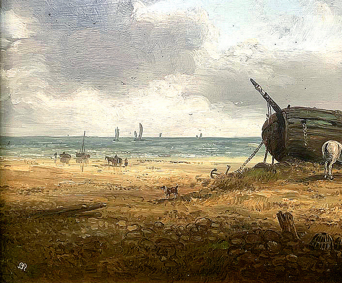 Fabulous Vintage Oil on Board by John Mace 