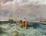 Superb Vintage Marine Oil on Canvas - Choppy Seas, The East Coast by Ivan C Rodger Sold