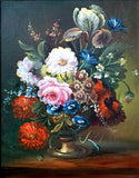 Fabulous Vintage Dutch School Oil on Canvas - Flowers in a Vase SOLD