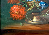 Fabulous Vintage Dutch School Oil on Canvas - Flowers in a Vase SOLD