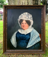 Excellent Large C19th Victorian Portrait Oil on Canvas SOLD