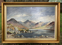 Excellent English Modernist Oil on Canvas - Lake District Landscape by Fred McJannet SOLD