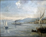 Exquisite C19th Victorian Italian School Oil on Artists Board - Shipping on Lake Garda SOLD