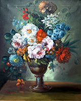 Exquisite Vintage Dutch School Oil on Canvas - Flowers in a Vase SOLD