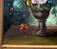 Exquisite Vintage Dutch School Oil on Canvas - Flowers in a Vase SOLD