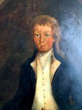 Fine Large C18th Georgian Oil on Canvas Portrait of a Boy - Gainsborough School SOLD