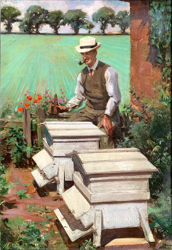 Excellent Vintage 1940's English School Oil on Canvas - 