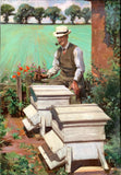 Excellent Vintage 1940's English School Oil on Canvas - "The Beekeeper" SOLD