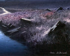 Stunning Large Vintage Oil on Canvas - Twilight on Dartmoor - Brian D Horswell SOLD
