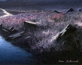 Stunning Large Vintage Oil on Canvas - Twilight on Dartmoor - Brian D Horswell SOLD