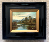 Beautiful C19th Victorian Oil on Board - River Landscape - H.Church SOLD