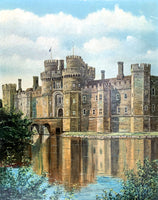 Superb Vintage Oil on Panel of Herstmonceux Castle SOLD