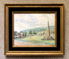 Fabulous Mid C20th Watercolour by Frederick Lawson (1888-1968) Football on the Green SOLD