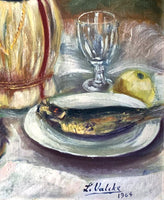 Fine Vintage Mid C20th Post Impressionist Still Life Oil on Board SOLD