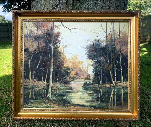 Beautiful Vintage Oil on Canvas Board -Roseland, Cornwall - Alan King a.k.a Akin of Malvern SOLD