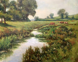 Superb Vintage Oil on Board - Cattle in a Landscape "East Anglian View" John Mace SOLD