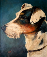 Vintage Oil Painting of a Dog SOLD