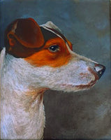 Fine Vintage Oil on Board of a Jack RussellTerrier SOLD