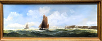 Fine Vintage Early C20th Maritime Oil on Board - "Shipping in a Squall" J.Ducer SOLD