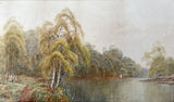 Delightful C19th Victorian Watercolour - The Lake at Burnham Beeches - V Allan Sold