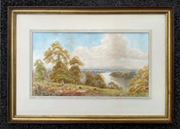 Delightful C19th Victorian Watercolour - The Thames at Richmond - V Allan SOLD