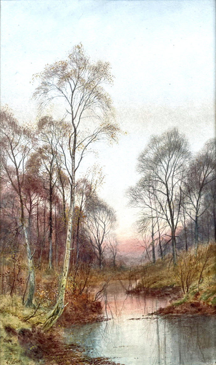 Delightful C19th Victorian Watercolour -Nr. Albury Surrey - V Allan SOLD
