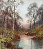 Delightful C19th Victorian Watercolour -Nr. Albury Surrey - V Allan SOLD