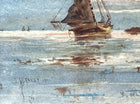 Joseph William Carey (1859-1937) Superb Edwardian Watercolour - Fishing Boats at Anchor SOLD