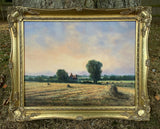 Fine Vintage Oil on Canvas Board - Landscape of St.Cross Nr.Harleston - Geoffrey Flatt SOLD