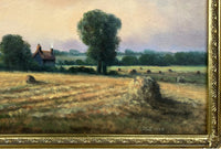 Fine Vintage Oil on Canvas Board - Landscape of St.Cross Nr.Harleston - Geoffrey Flatt SOLD